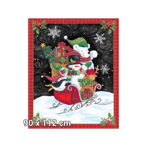 Glad Tidings Fabric: Feeling Frosty Panel, 92cm |