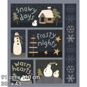 Snowy Days & Frosty Nights fabrics: Snowy Days Panel 36" (90cm) | 
