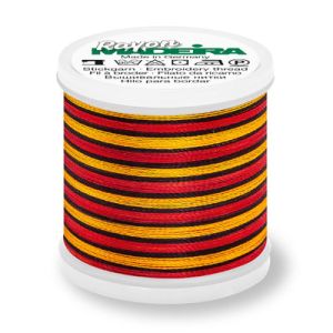 Madeira Embroidery Thread 2145 Multi Colour Red Gold. Black |