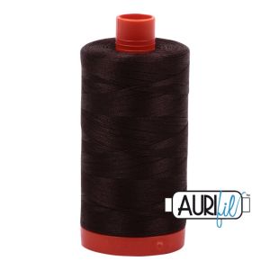 Aurifil 50 Dark Brown Thread, 5024 | 
