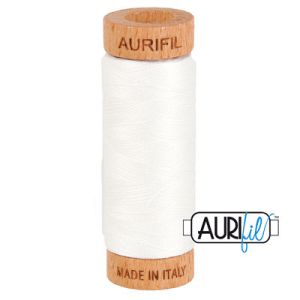Aurifil 80 Cotton Thread 2021 Natural White 274m |