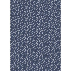 Forever Blooms fabric: Interlaced Blossoms, Prussian Blue | 