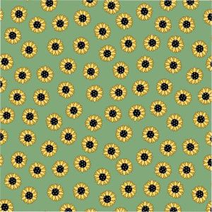 Sunny Honey Fabric: Days, Green |