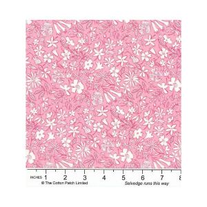 Liberty Riviera Fabric: Summer Sketch, Pink | 