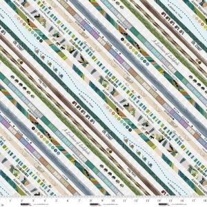 Neighbourhood Association fabric, Selvedge Stripe |