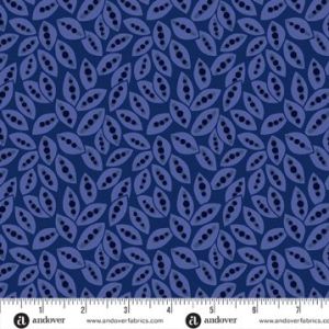 Mystic Meadow fabric, Seed Pods, Blue | 