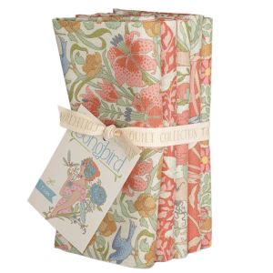 Tilda Songbird Coral Fat Quarter Bundle | 