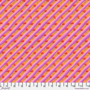 Kaffe Fassett Fabric Diagonal Poppy, Lavender | 