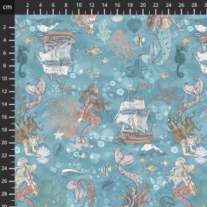Ocean Song fabric: A Mermaid's Tale, Ocean | 