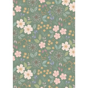 Sky Garden fabric: Sky Garden, Green Grey | 