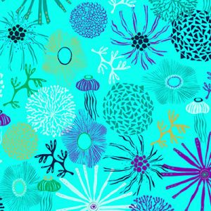 Sea the Good Things fabrics: Ocean Aqua |