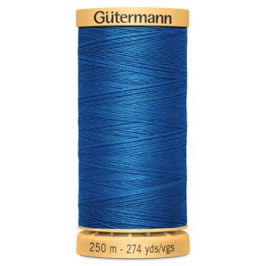 Gutermann Natural Cotton 50 Weight Thread 250m 5534 Bright Blue |