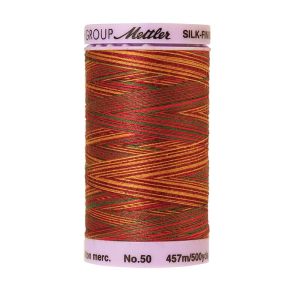 Mettler 50 Variegated Cotton Thread 9851, Poppy Garden | 