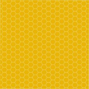 Sunny Honey Fabric: Honeycomb, Ochre | 