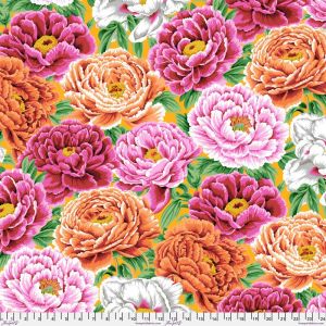 Kaffe Fassett Collective Fabric Tibetan Peony, Warm |