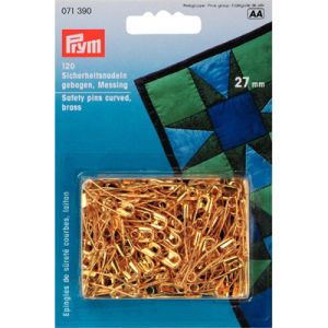 Prym Curved Safety Pins Size 1 Brass 120 |