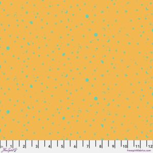 Tula Pink True Colours Fabric: Space Sprinkles, Papaya | 