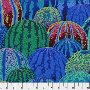 Philip Jacobs Fabric: Watermelons Blue (per 1/4 metre) |