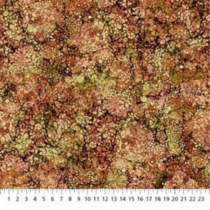 Serenity Springs fabric, Bliss, Oasis Rust |