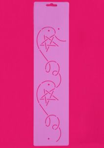 Quilt Stencil 2.5" Millenium Star border |