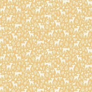 Little Ones Fabric: Deer, Yellow | 