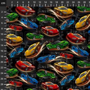 Just for Fun fabric: Fast and Wild, Fast Cars | 