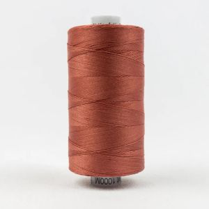 Konfetti Thread: 50wt 3 ply 100% Cotton. 1000m Spool Drab Rose | 