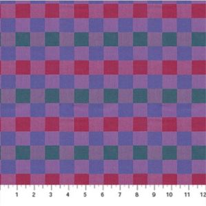 Check Mates fabric: Alternate Lush, Blueberry | 