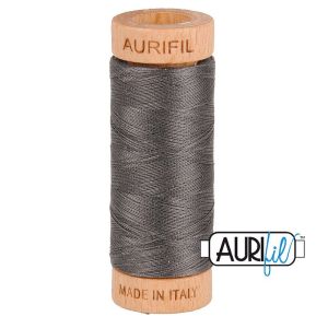 Aurifil 80 Cotton Thread 2630 Dark Pewter | 