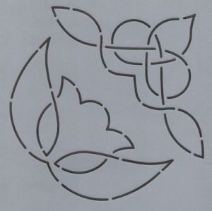 Quilt Stencil 5" Tulip/Norse Triangle |