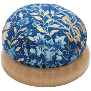 Pin Cushion with Arts & Crafts Woodblock Design |