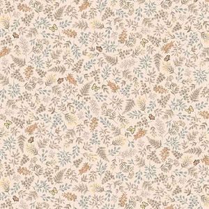 Little Ones Fabric: Foliage, Coral | 