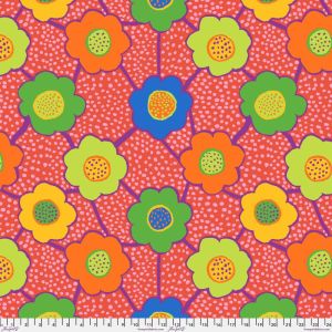 Kaffe Fassett Collective Fabric Floral Connections, Red | 