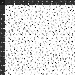 Monochrome fabric: Pen and Ink, Rhythm, White | 