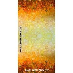 Sonny in the Sunflowers Fabric: Abstract Ombre, Yellow Panel 56cm x 106cm | 