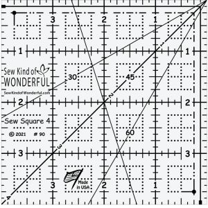 4" Sew Square Ruler | 