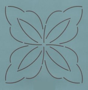 Quilt Stencil 6" Fancy Pinwheel |