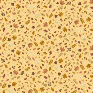 Hello Autumn Fabric, Foliage Cascade, Yellow | 