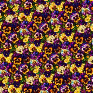 Gigi in the Garden Fabric: Pansies | 