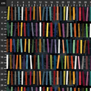 Marcia Derse Fabric: Marble Run, Ink Black | 