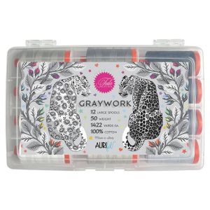 Aurifil Tula Pink Graywork Thread Box | 