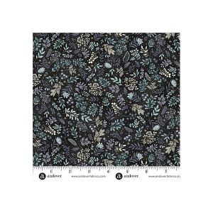 Charmed Fabric, Flora, Black | 