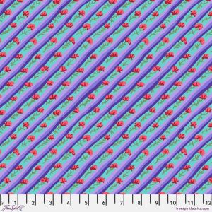 Kaffe Fassett Fabric Diagonal Poppy, Purple | 