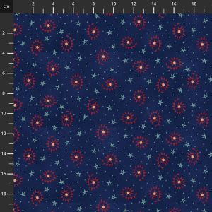 Quilting Coordinates fabric: Friday Harbor, Jigsaw Swirl, Navy | 