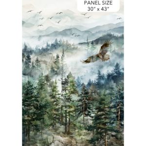 Altitude fabric, Panel, Blue/Multi 30" (76cm) | 