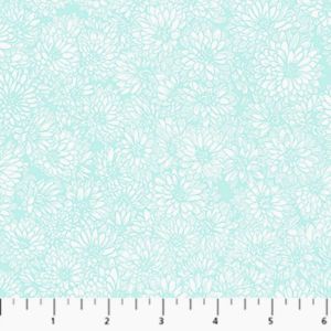 Indelible Soft fabric: Chrysanthemum Blue, Cheery | 