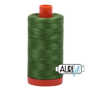 Aurifil 50 Dark Grass Green Thread, 5018 | 