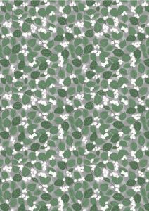 Holiday Flourish Snow Flower fabric Snowberry on Silver | 
