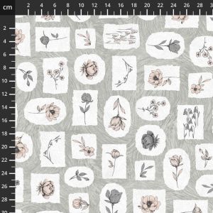 Natural Elements fabric, Idylwilde, Grey | 