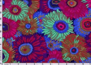 Philip Jacobs Fabric Zany Dark (per 1/4 metre) |